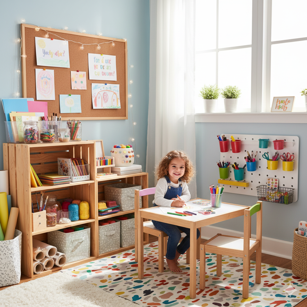 Creating an Inspiring Art Space at Home for Kids