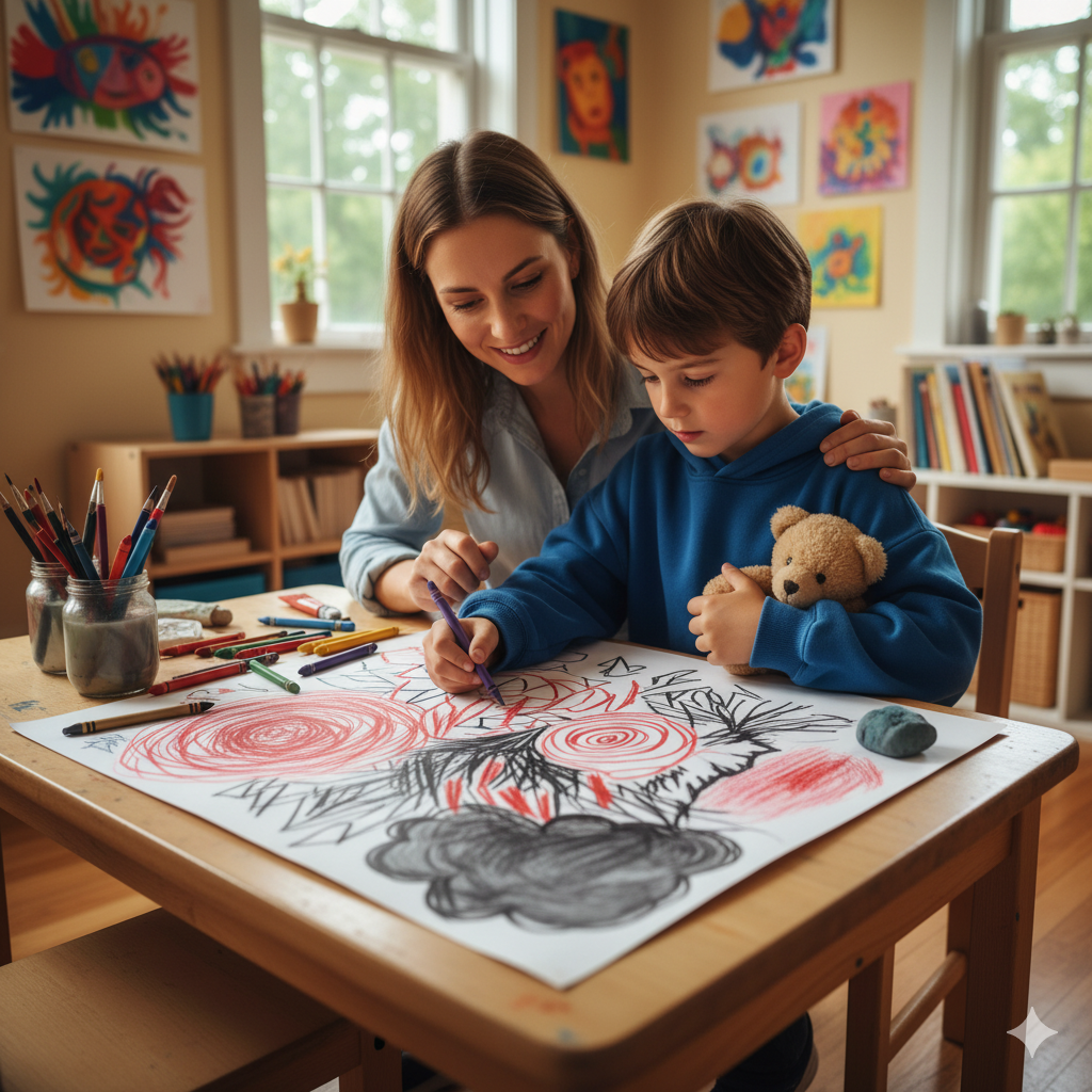 How Art Therapy Helps Children Express Emotions